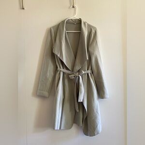 Gray Felt Wrap Sweater